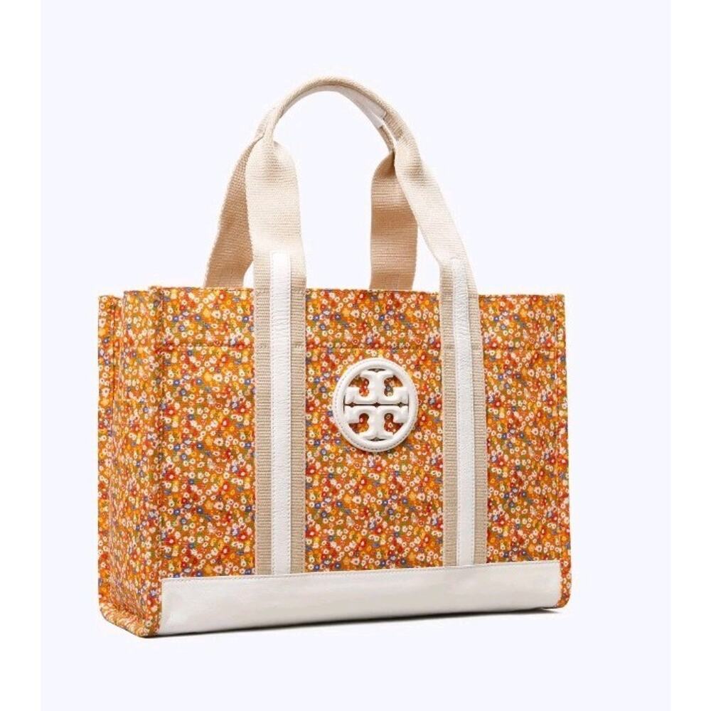Tory Burch Shiseido Limited Edition Printed Canvas Tote in Sprinkled Flowers